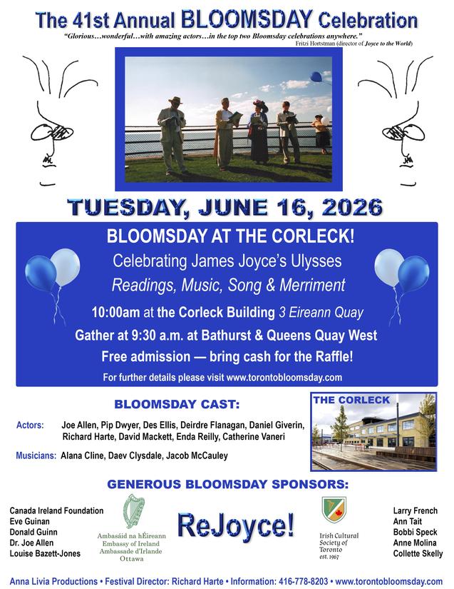 Bloomsday Poster 2026